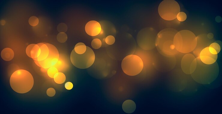 Foto fondo panorámico multicolor oscuro círculos bokeh brillantes brillantes celebración imagen generada por ia