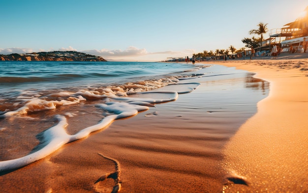 Fondo panorámico del océano del mar