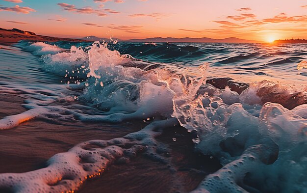 Foto fondo panorámico del océano del mar