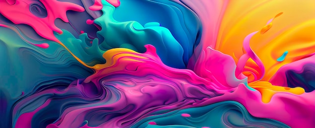 Fondo de pantalla abstracto colorido 3d