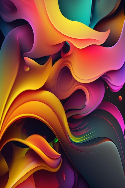 Fondo de pantalla abstracto colorido con un fondo colorido.