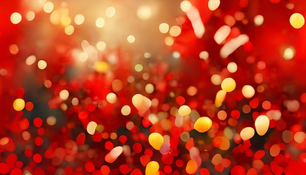 Fondo de pantalla abstracto rojo Vacaciones rojas Fondo desenfocado abstracto brillante para Navidad y año nuevo