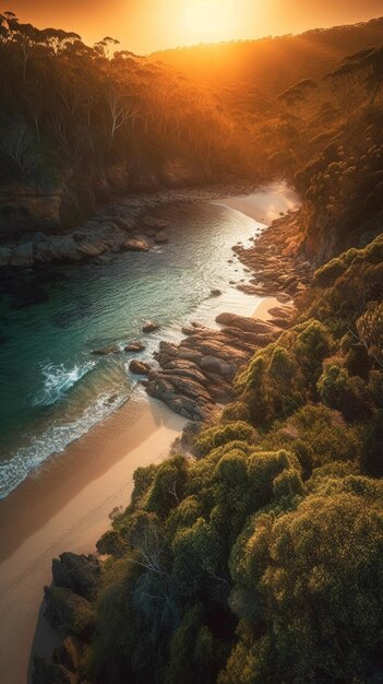 Fondo de pantalla de Atardecer en la playa