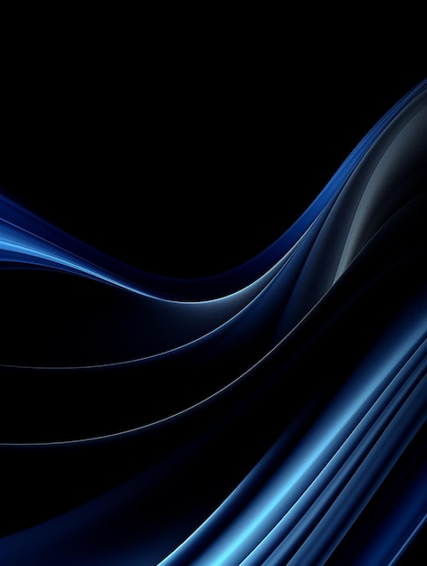 Fondo de pantalla azul Amoled AI generado