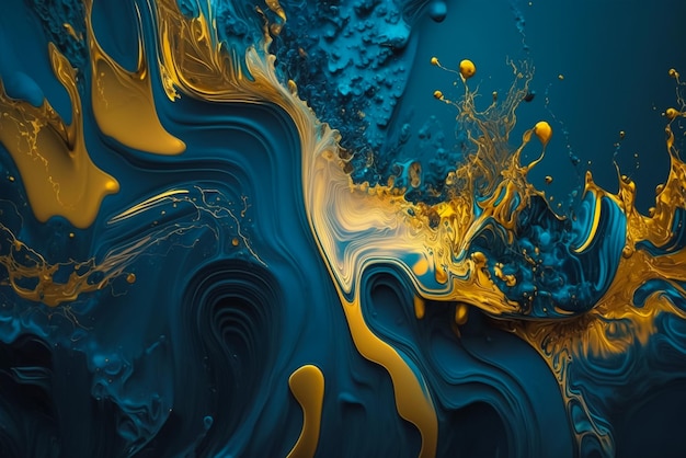 Un fondo de pantalla azul y dorado que dice 'azul y dorado'