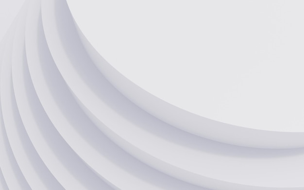Fondo de pantalla blanco de círculo 3D abstracto Fondo blanco minimalista para folleto de cubierta de tarjeta de volante de cartel de banner