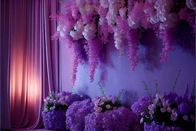 Fondo de pantalla de boda floral elegante