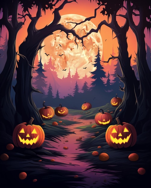 Fondo de pantalla de calabazas de Halloween