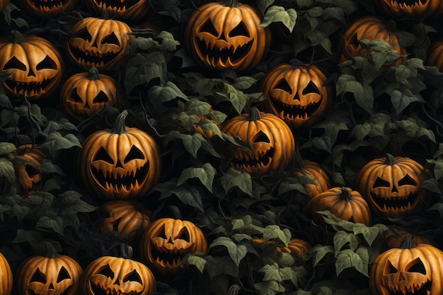 Foto fondo de pantalla de calabazas de halloween
