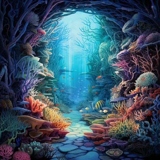 Fondo de Pantalla de Catacumbas de Coral