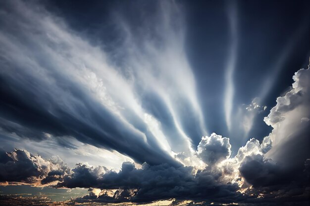 Fondo de pantalla de cielo con hermosas nubes cielo