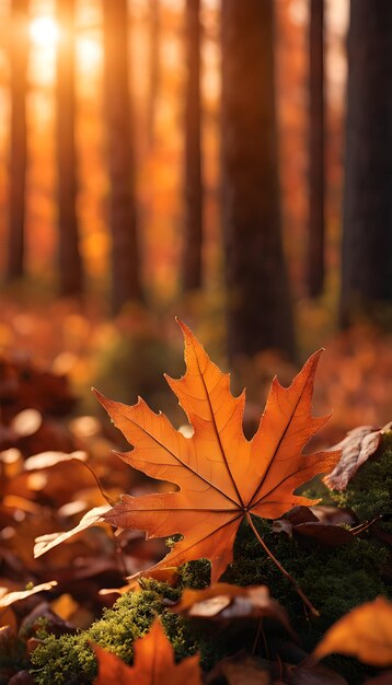 Fondo de pantalla de Cobre otoñal en el bosque