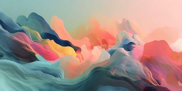 Fondo de pantalla de color pastel abstracto Una delicia visual de ensueño Generado por IA