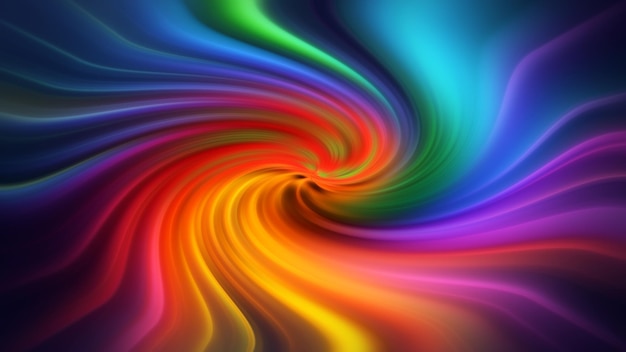 Fondo de pantalla de colores del arco iris en espiral