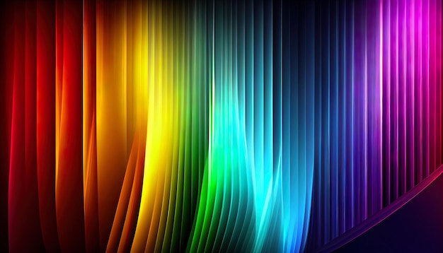 Fondo de pantalla con colores degradados del arco iris generado por Ai