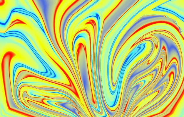 Fondo de pantalla de colores fluidos Superposición de formas de colores brillantes Diseño de fondo de color líquido