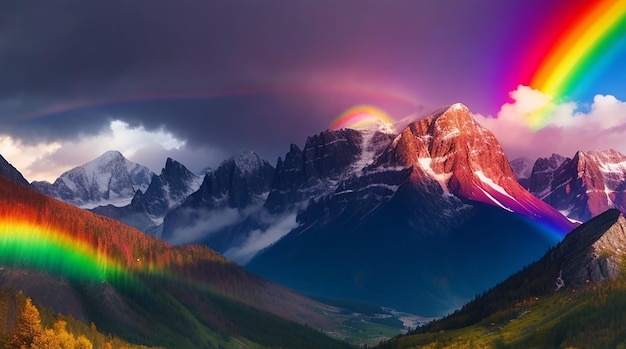 Fondo De Pantalla Colorido Arco Iris Cielo Lluvia Hermoso Fondo Arco Iris Bosque Prado Flores