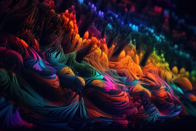 Un fondo de pantalla colorido con el título 'arco iris'