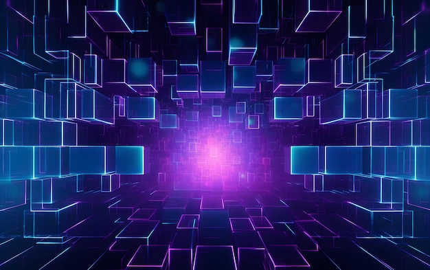 Un fondo de pantalla de cubo morado con un fondo de cubo morado.