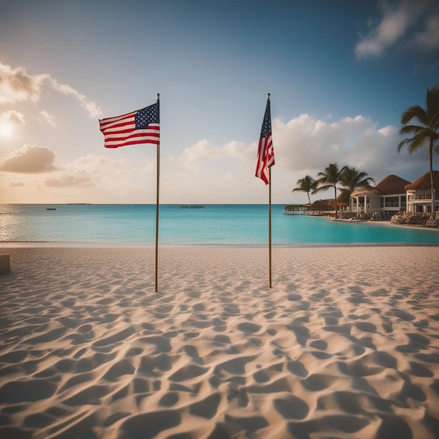 Fondo de pantalla del Día de la Bandera The Aruba Beach Club Resort