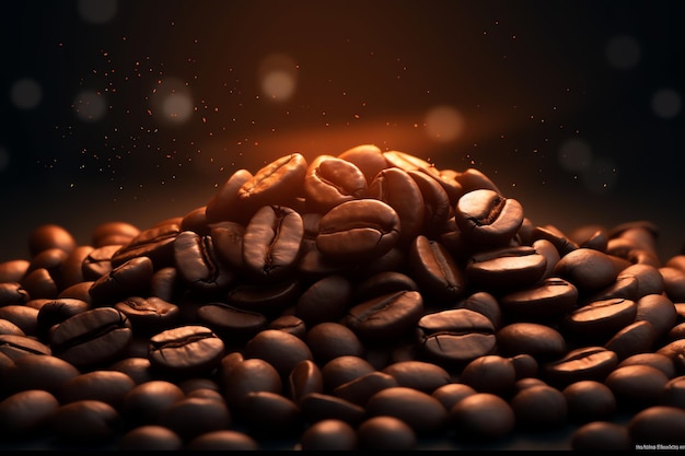 Fondo de pantalla dinámico de granos de café