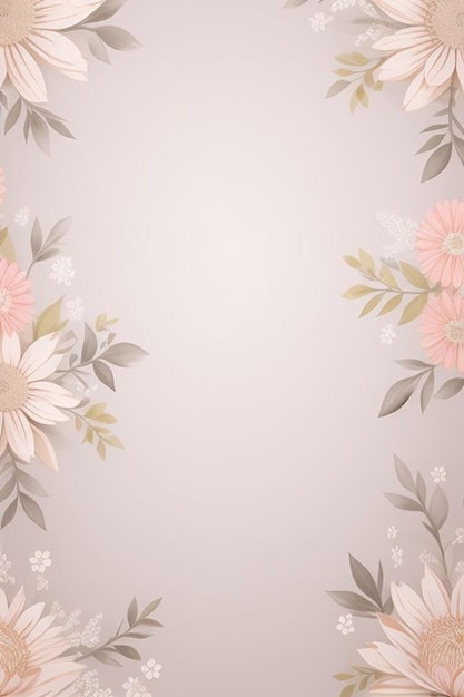 Foto fondo de pantalla de diseño floral