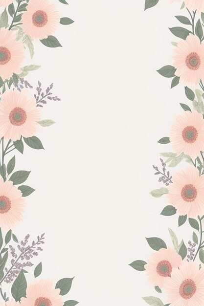 Fondo De Pantalla De Diseño Floral