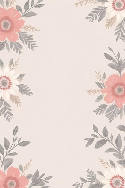 Fondo De Pantalla De Diseño Floral