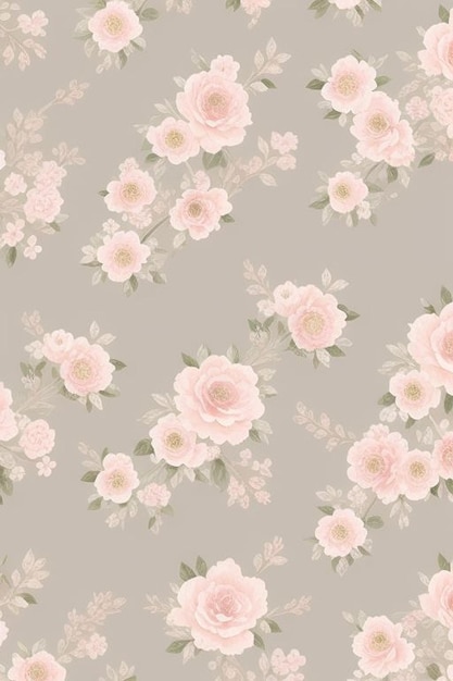 Fondo De Pantalla De Diseño Floral