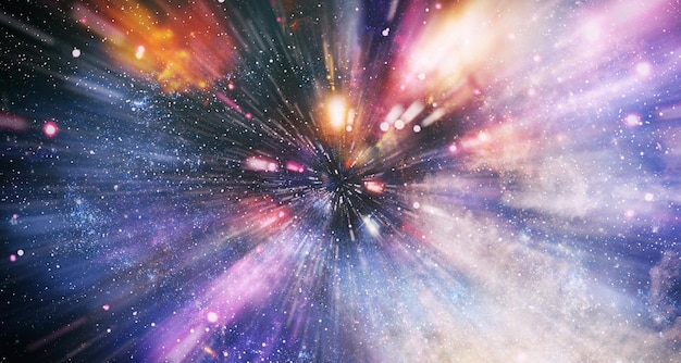 Fondo de pantalla de estrellas y galaxias lejanas Fondo de pantalla espacial de ciencia ficción Elementos de esta imagen proporcionados por la NASA