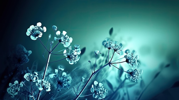 Un fondo de pantalla de flores azules con un fondo de flores azules.