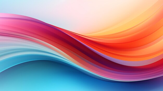 El fondo de pantalla de fondo abstracto de ondas de color vibrante y fluido