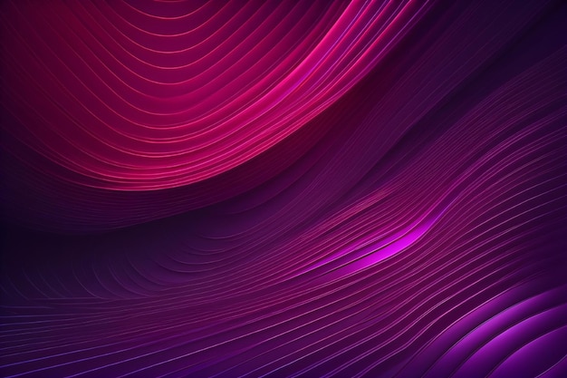 Fondo de pantalla de fondo abstracto ondulado hermoso púrpura y rojo generativo ai