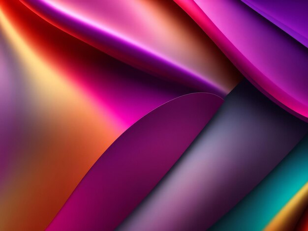 Fondo de pantalla de fondo sedoso abstracto con colores de moda generados por ai