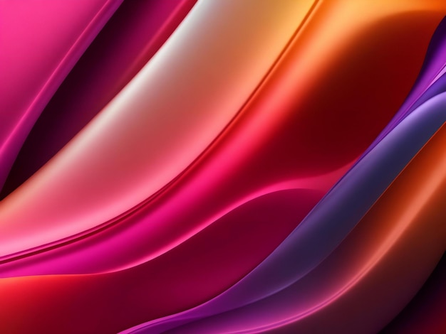 Fondo de pantalla de fondo sedoso abstracto con colores de moda generados por ai