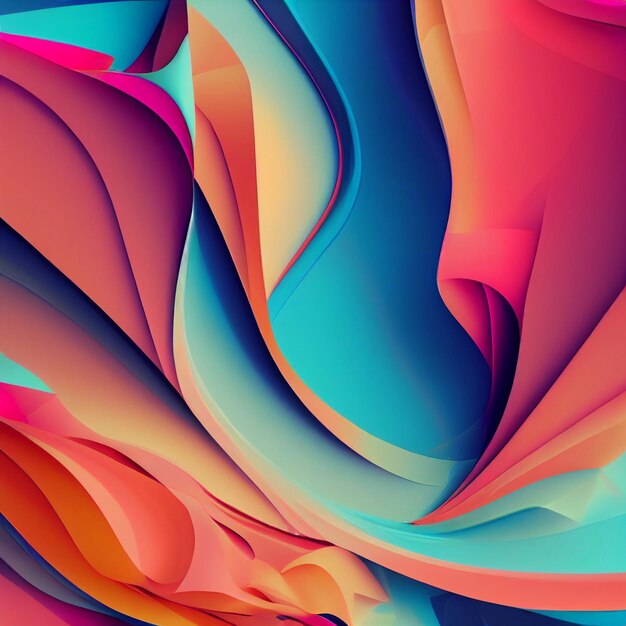 Fondo de pantalla de formas abstractas coloridas psicodélico