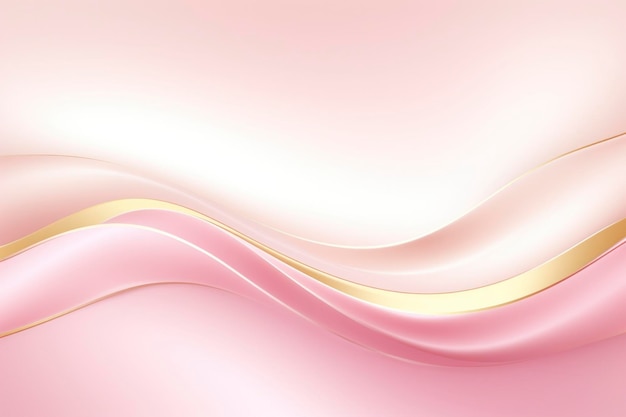 Fondo de pantalla futurista de color rosa y dorado que fluye ondeando