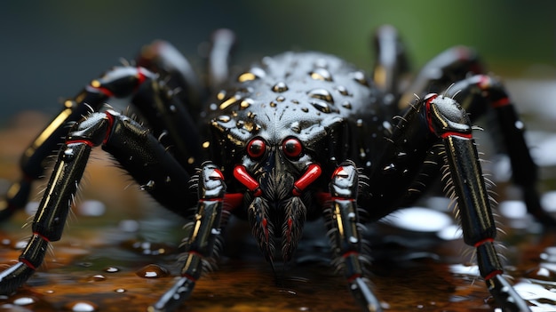 Fondo de pantalla HD 8K de araña lobo Imagen fotográfica de stock