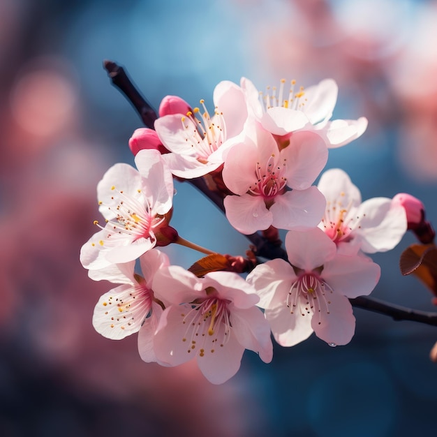 Fondo de pantalla HD 8K de flor de cerezo Imagen fotográfica de stock