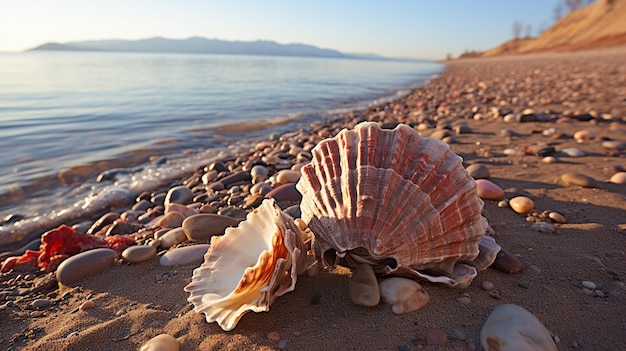 Fondo de pantalla HD 8K con vista al mar Imagen fotográfica de stock