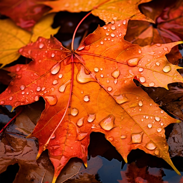 Fondo de pantalla de hojas de otoño