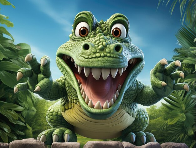 Fondo de pantalla de ilustración vectorial HD 8K de dibujo de dinosaurio digital