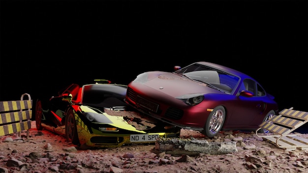 Fondo de pantalla de Junkyard Car Caro 3D