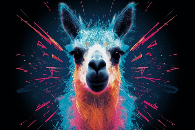 Foto fondo de pantalla de llama que muestra la llegada de un nuevo y revolucionario modelo de ia