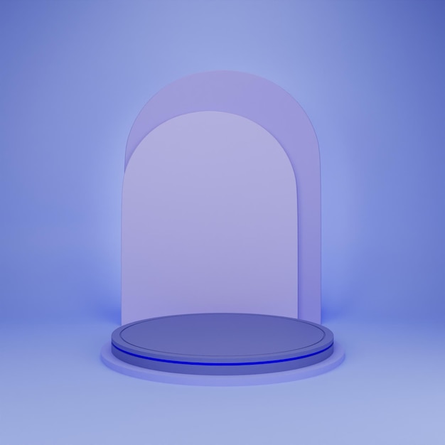 Fondo de pantalla minimalista de escenario de fondo de ilustración 3d