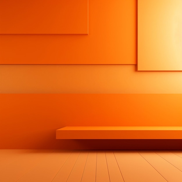 Fondo de pantalla minimalista naranja de alta calidad 4k hdr