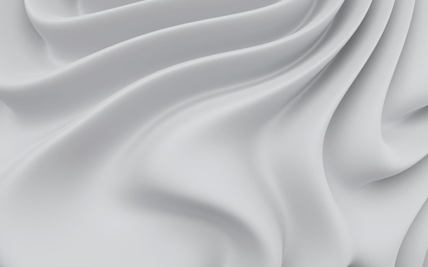 Fondo de pantalla mínimo abstracto Blanco Diseño geométrico moderno Ilustración 3d