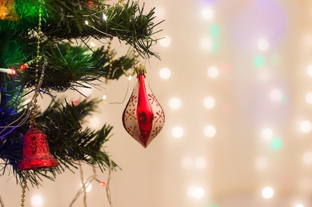 Fondo de pantalla de Navidad y año nuevo colorido o plantilla para diseño con espacio para copiar texto