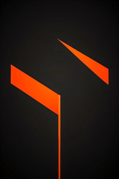 Fondo de pantalla de neón naranja geométrico abstracto