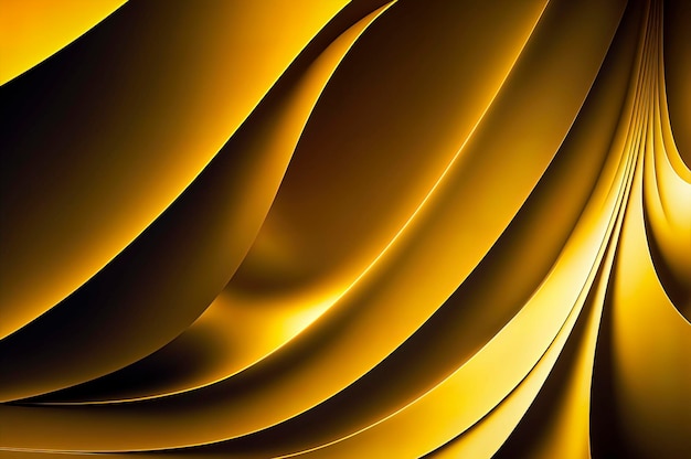 Fondo de pantalla de onda abstracta amarilla fondo amarillo color amarillo